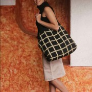 Shopping bag from the Mayan Plaid Milano Collection